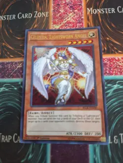 Yugioh Celestia, Lightsworn Angel BLLR-EN040 Ultra Rare 1st Edition Near Mint - Image 1