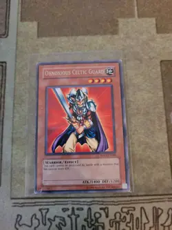 YUGIOH OBNOXIOUS CELTIC GUARD RP02-EN086 RARE UNLIMITED ED LP 1996 VER. - Image 1