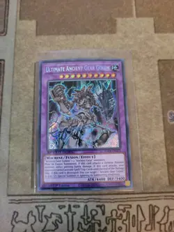 YUGIOH ULTIMATE ANCIENT GEAR GOLEM SGX1-END21 SECRET 1ST ED NM SPEED DUEL - Image 1