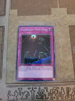 YUGIOH FLOODGATE TRAP HOLE SGX1-EN123 SECRET 1ST ED NM SPEED DUEL - Image 1