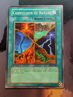 Convulsion of Nature - LOD-084 - Common - 1st Edition - YuGiOh - Moderate Play - Image 1