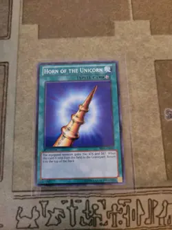 YUGIOH HORN OF THE UNICORN BP01-EN069 STARFOIL 1ST ED NM - Image 1