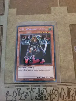 YUGIOH D.D. WARRIOR LADY SGX1-ENE04 SECRET 1ST ED NM SPEED DUEL - Image 1