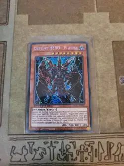 YUGIOH DESTINY HERO PLASMA SGX1-ENB01 SECRET 1ST ED NM SPEED DUEL - Image 1