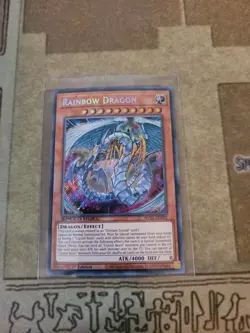 YUGIOH RAINBOW DRAGON SGX1-ENF01 SECRET 1ST ED NM SPEED DUEL - Image 1