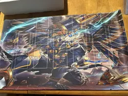 Yugioh Playmat Tri-Brigade Shuraig The Ominous Omen - Stitched Edges & Playzones - Image 1