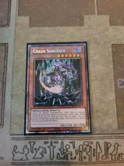 YUGIOH CHAOS SORCERER MP25-EN019 STARLIGHT 1ST ED NM - Image 1