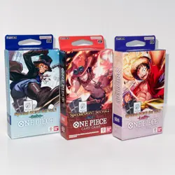 LOT of 3 ONE PIECE Card Game Special DON Set SDS 01 02 03 Luffy Ace Sabo SEALED - Image 2