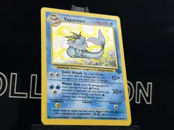 Pokemon TCG Vaporeon Holo Rare Unlimited Card 12/64 Jungle Set 1999 WOTC LP - Image 4