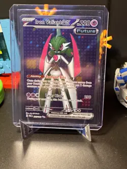 Pokemon Iron Valiant EX TCG Full Art Card 225/182 Paradox Rift - Image 1