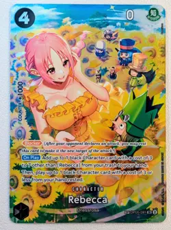 Rebecca (SP) OP05-091 SR One Piece Card Game Wings of the Captain Foil NM - Image 1