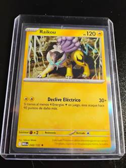 MEGA EVOLUTION POKEMON CARD RAIKOU HOLO RARE SPANISH 048/132 - Image 1