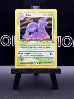 Muk 13/62 - Holo Rare - Fossil Set - VINTAGE WOTC Pokemon Card - UNLIMITED - NM - Image 2