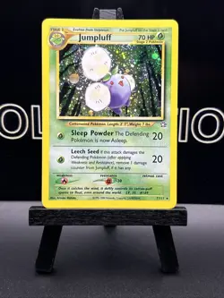 2001 Neo Genesis Jumpluff Holo 7/111 Rare WOTC Pokemon Card TCG Original NM - Image 2