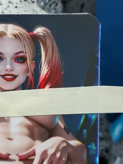 1/1 Only 1 Made Harley Quinn F/N NSFW Spicy Topless Lonestar Customs Waifu Card - Image 3