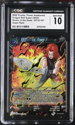 ‼Dragon Ball Super Card Game SSG Trunks, Power Awakened Series GRADE 10!💨 - Image 1