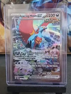 Roaring Moon EX 251/182 SV04: Paradox Rift Pokemon Card NM - Image 2
