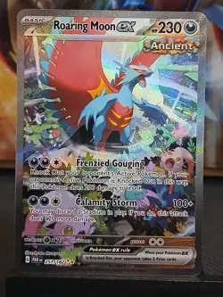 Roaring Moon EX 251/182 SV04: Paradox Rift Pokemon Card NM - Image 4