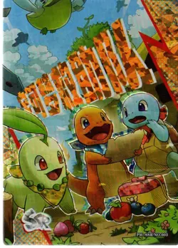 Pokemon EIF Baby 3.0 Card #SSR-003 Chikorita, Charmander, Squirtle - Image 1