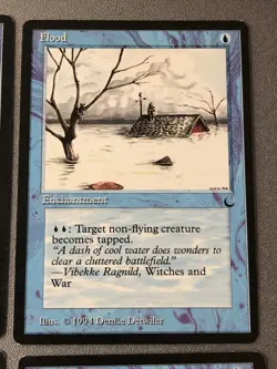 Flood X4 The Dark Mtg LP Condition See Pics Front Back - Image 4