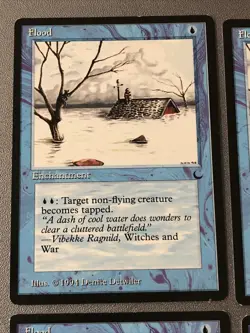 Flood X4 The Dark Mtg LP Condition See Pics Front Back - Image 5