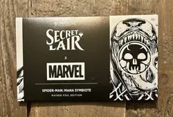 MTG Secret Lair x MARVEL'S SPIDER-MAN: MANA SYMBIOTE RAISED FOIL | SHIPS NOW - Image 1