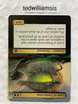 Lord of Extinction MtG Alara Reborn Altered Art Extended & Borderless - Image 4