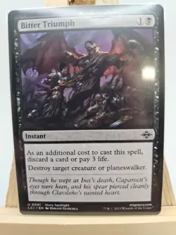 MTG Bitter Triumph 0091 Lost Caverns Of Ixalan Near Mint Condition - Image 1
