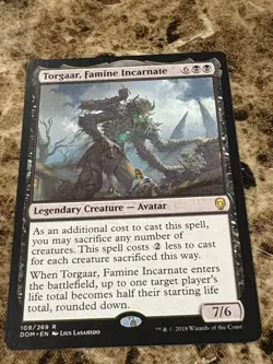 TORGAAR, FAMINE INCARNATE Magic MTG Dominaria - Image 1