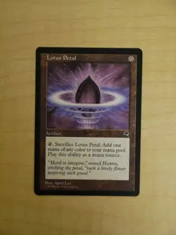 Magic the Gathering (MtG): Lotus Petal - Tempest, Non-Foil (EX+) - Image 1
