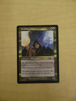 Magic the Gathering (MtG): Meddling Mage - Planeshift, Non-Foil (EX+) - Image 1