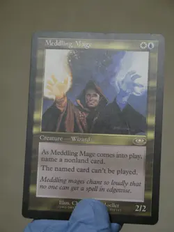 Magic the Gathering (MtG): Meddling Mage - Planeshift, Non-Foil (EX+) - Image 3