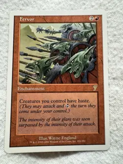 MTG - Fervor - 7th Edition - NM - Free Shipping! - Image 1