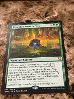 KAMAHL'S DRUIDIC VOW Magic MTG Dominaria - Image 1