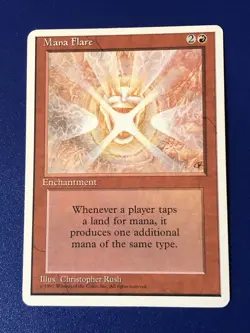 Mana Flare X1 4th Edition LP Condition See Pics Front Back Mtg - Image 1