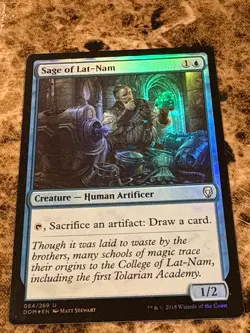 SAGE OF LAT-NAM Magic MTG Dominaria Foil - Image 1