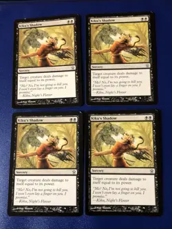 Kiku’s Shadow X4 Saviors Of Kamigawa Ex Condition See Pics Front Back Mtg - Image 1