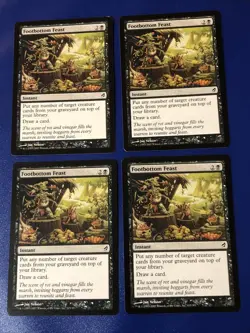 Footbottom Feast X4 Lorwyn Ex Condition See Pics Front Back Mtg - Image 1