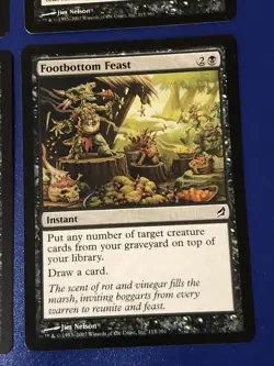Footbottom Feast X4 Lorwyn Ex Condition See Pics Front Back Mtg - Image 2