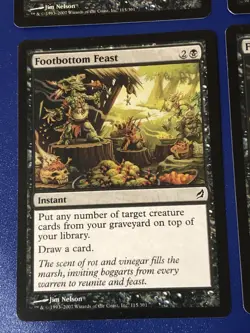 Footbottom Feast X4 Lorwyn Ex Condition See Pics Front Back Mtg - Image 3