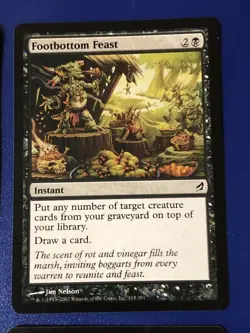 Footbottom Feast X4 Lorwyn Ex Condition See Pics Front Back Mtg - Image 4