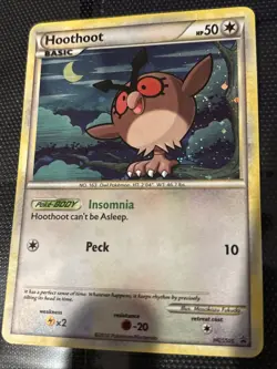 Hoothoot HGSS05 Holo Pokemon Card Promo Heartgold Soulsilver NM / excellent - Image 1