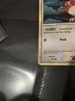 Hoothoot HGSS05 Holo Pokemon Card Promo Heartgold Soulsilver NM / excellent - Image 4