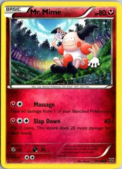Mr. Mime (91/146 Uncommon) XY Base Set Pokemon TCG LP - Image 1