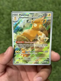 Pawmot (Illustration Rare) #209/198 Scarlet & Violet Base Set Pokemon Near Mint - Image 1