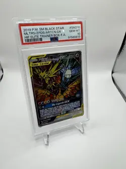 Pokemon Moltres Zapdos Articuno GX Hidden Fates Black Star Promo PSA 10 (3) - Image 1