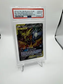 Pokemon Moltres Zapdos Articuno GX Hidden Fates Black Star Promo PSA 10 (3) - Image 5