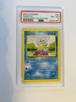 2002 Pokemon Legendary Collection Squirtle #95/110 Gem Mint PSA 8 - Image 3