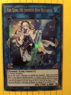 Yugioh - 1st Edition Yuki-Onna, the Absolute Zero Mayakashi DUOV-EN025 Holo Card - Image 1