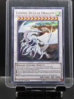 Yugioh Cosmic Blazar Dragon DUSA-EN034 Ultra Rare 1st Ed LP - Image 3
